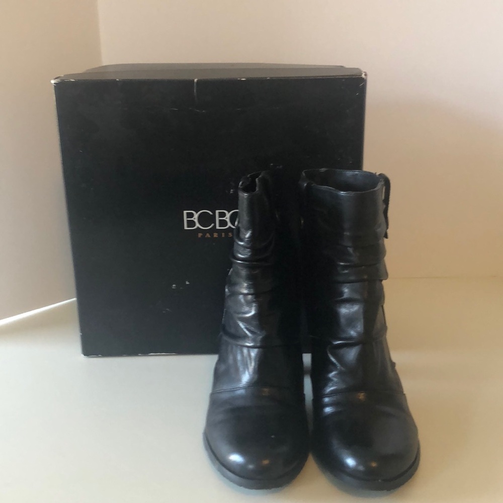BCBG ankle booties.